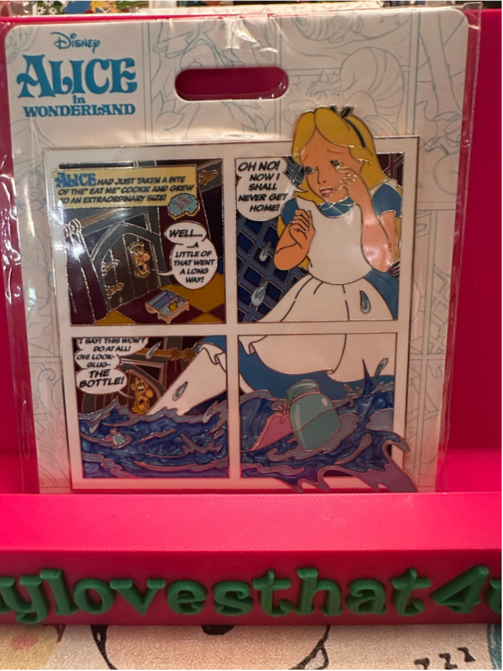 Disney D23 WDI MOG Alice In Wonderland Drink Me Comic Strip Panel LE 400 Pin